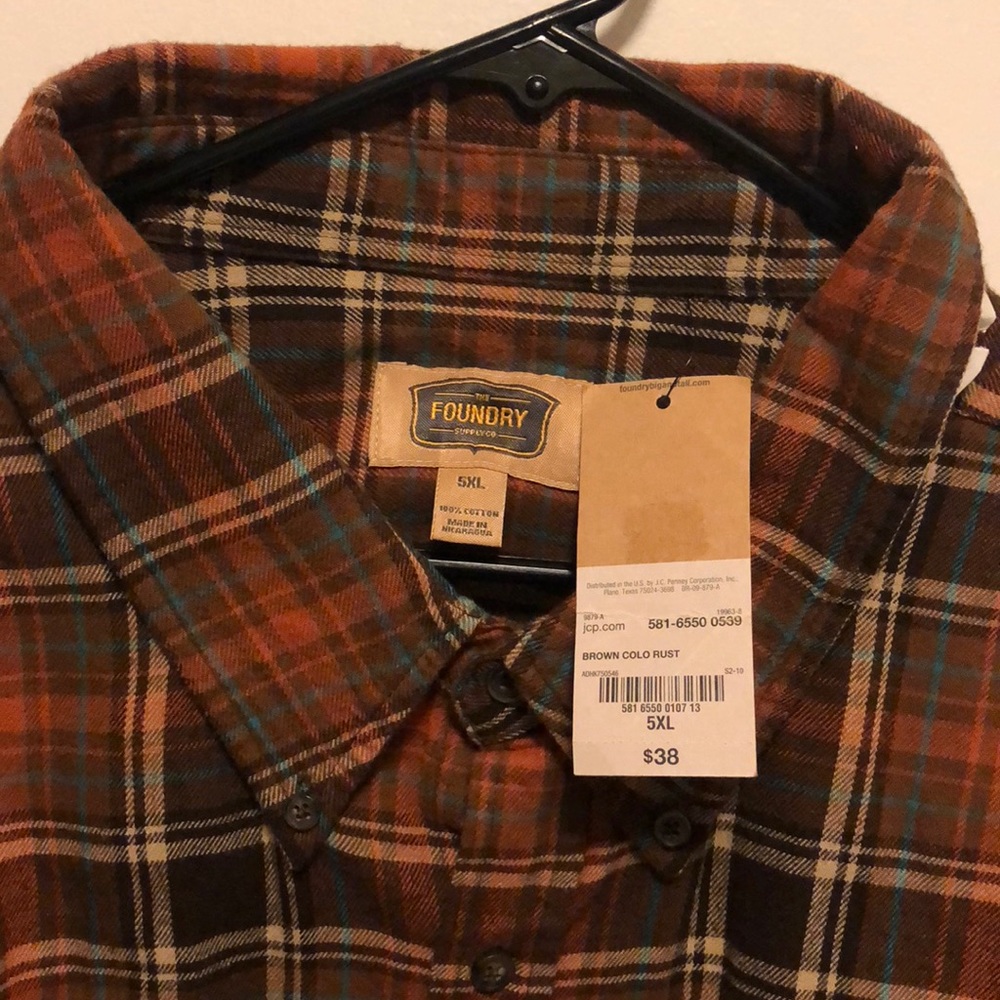 Men’s Long-sleeve Button up Sz.5X